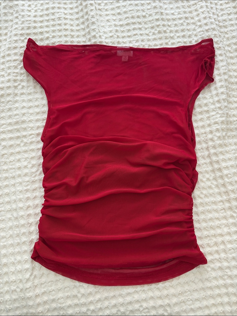 PacSun Red Ruched Tank Top
